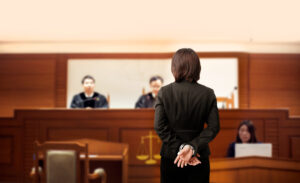 Attorney In Courtroom